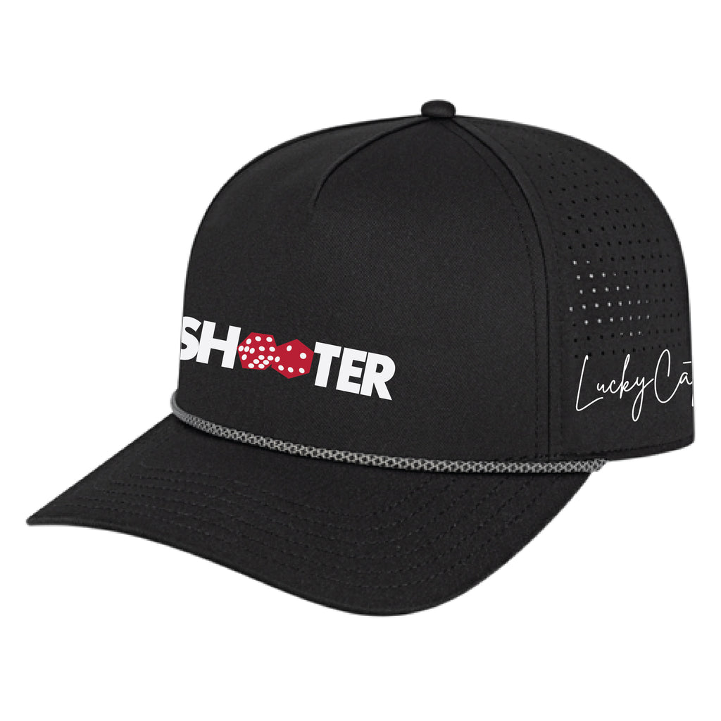 LuckyCat Shooters Perforated Cap with Rope