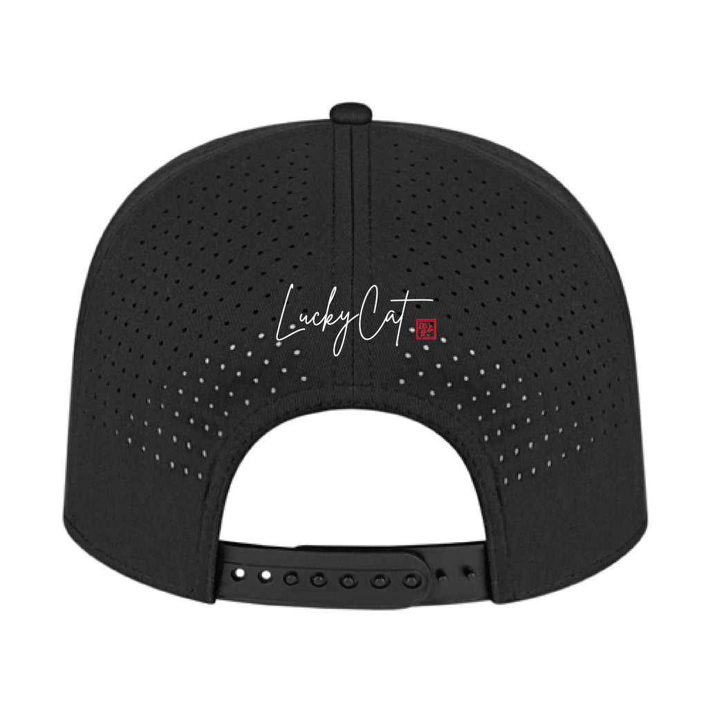 LuckyCat Shooters Perforated Cap with Rope