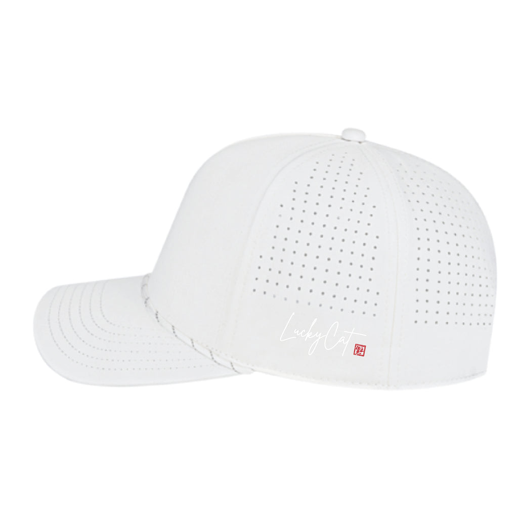 LuckyCat Perforated Cap with Rope
