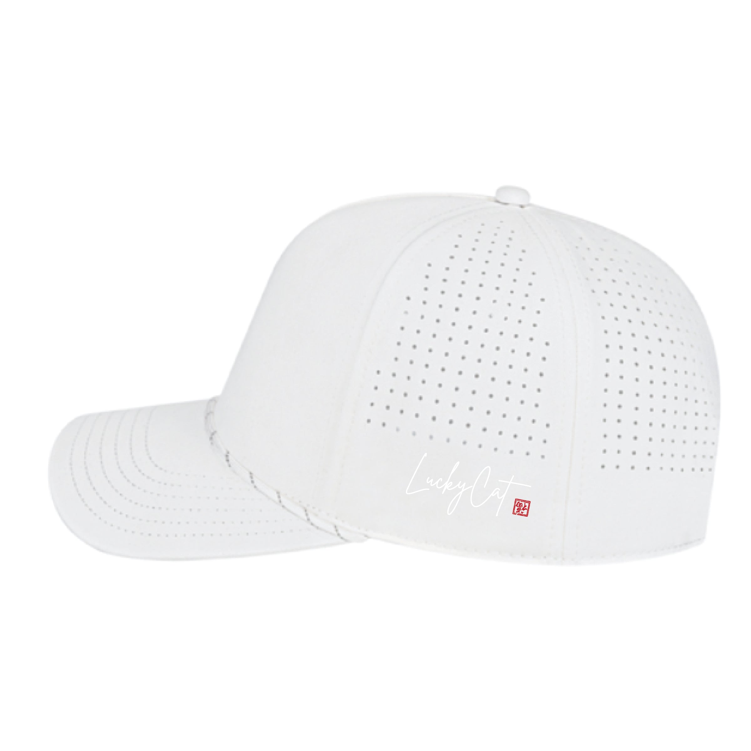 LuckyCat Perforated Cap with Rope